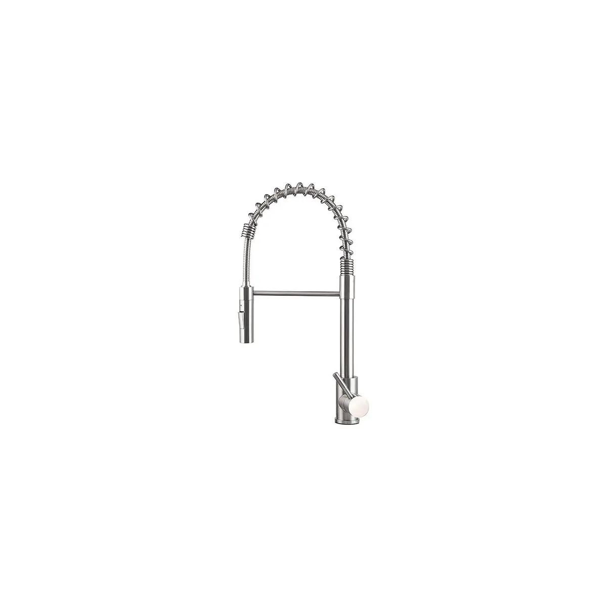 Lippert 719323 Flow-Max Coiled Spring Sprayer Faucet, Stainless Steel 1