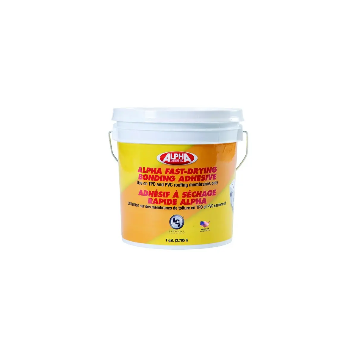 Lippert 862400 Alpha Systems Fast-Drying Water Based Bonding Adhesive, Gal., White 1