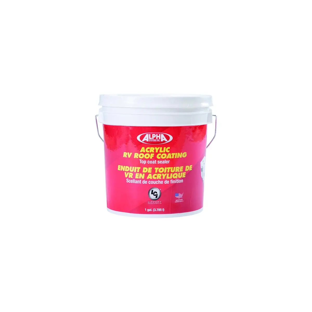 Lippert 862401 Alpha Systems Acrylic Rv Roof Coating, Gal. 1