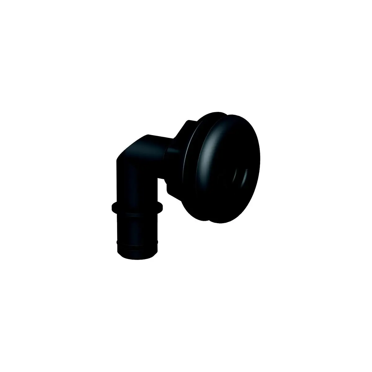 Flow-Rite Ma-027-Qlb Qwik-Lok Thru-Hull Fitting, 3/4", Black, Elbow Flanged 1