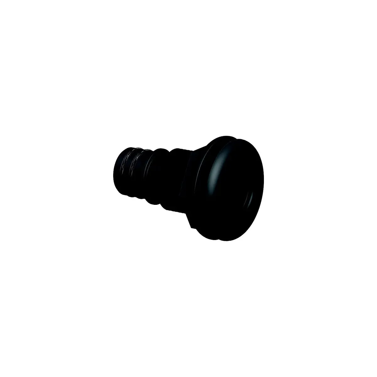 Flow-Rite Ma-041-Qlb Qwik-Lok Thru-Hull Fitting, 1-1/8", Black, Straight Flanged 1