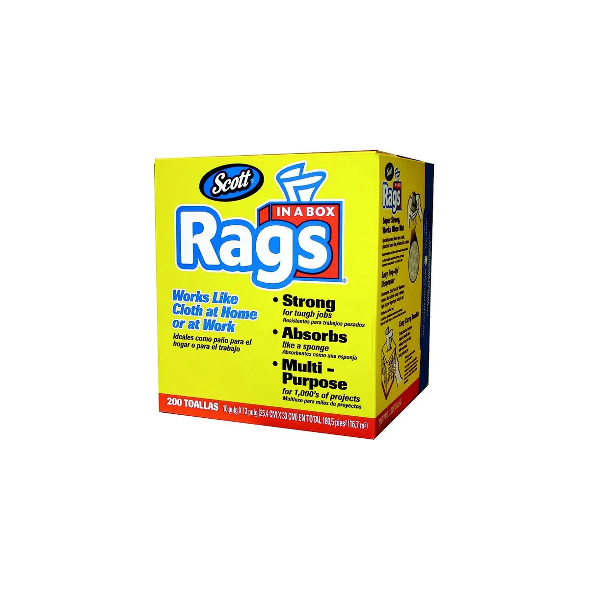Twinco Romax 75260 Scott Rags-In-A-Box, 200/Box 1