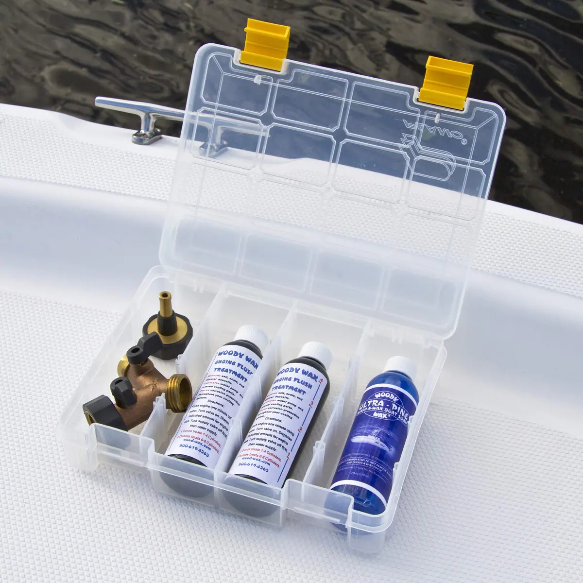 Woody Wax Engflkit Engine Flush Kit One Injector, Four 2Oz Flush 1