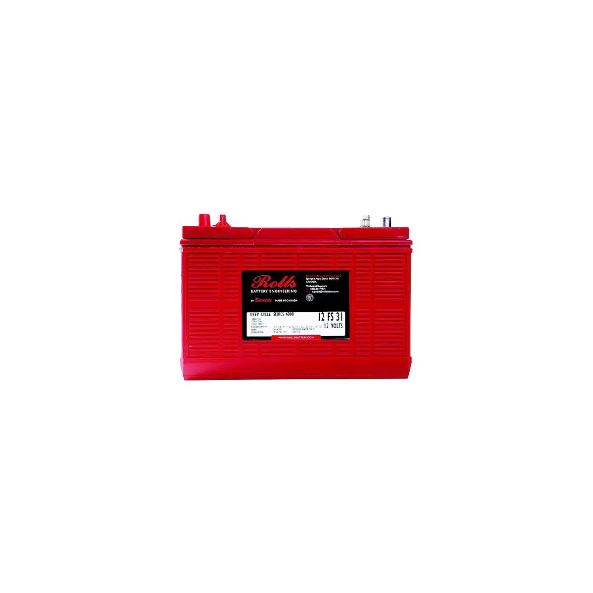 Midstate Battery 12Fs31 Rolls Premium Deep Cycle Batteries, 12V, Group 31 1