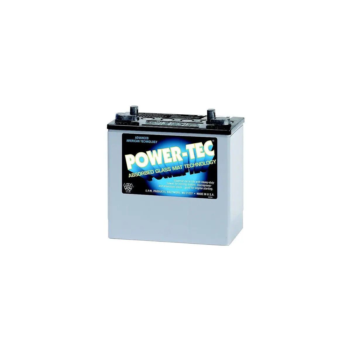 Midstate Battery 8A22nf Power-Tech Agm Battery 12V 1