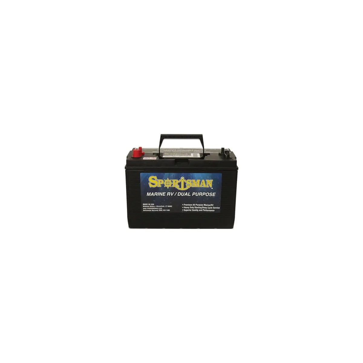 Midstate Battery Dp31m Sportsman Dual Purpose Battery 12V Starting/Cycling 1