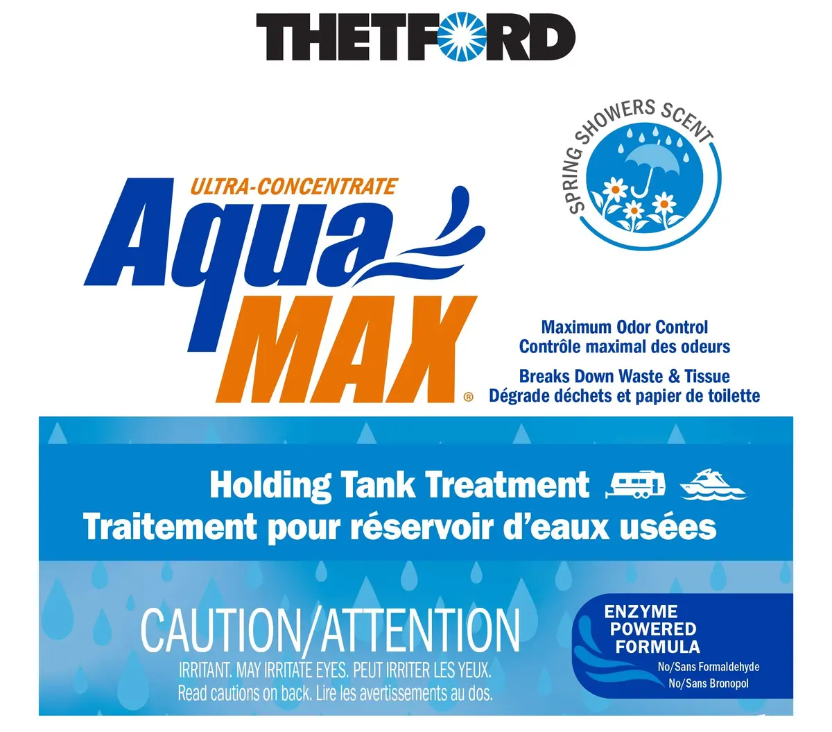 Thetford 96756 Aquamax Holding Tank Treatment, 5 Gal. Liquid, Spring Showers Scent 1