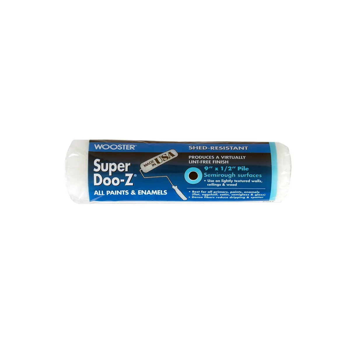 Wooster Brush R204-9 Wooster 9" Super Doo-Z Roller Cover, Semi-Rough 1