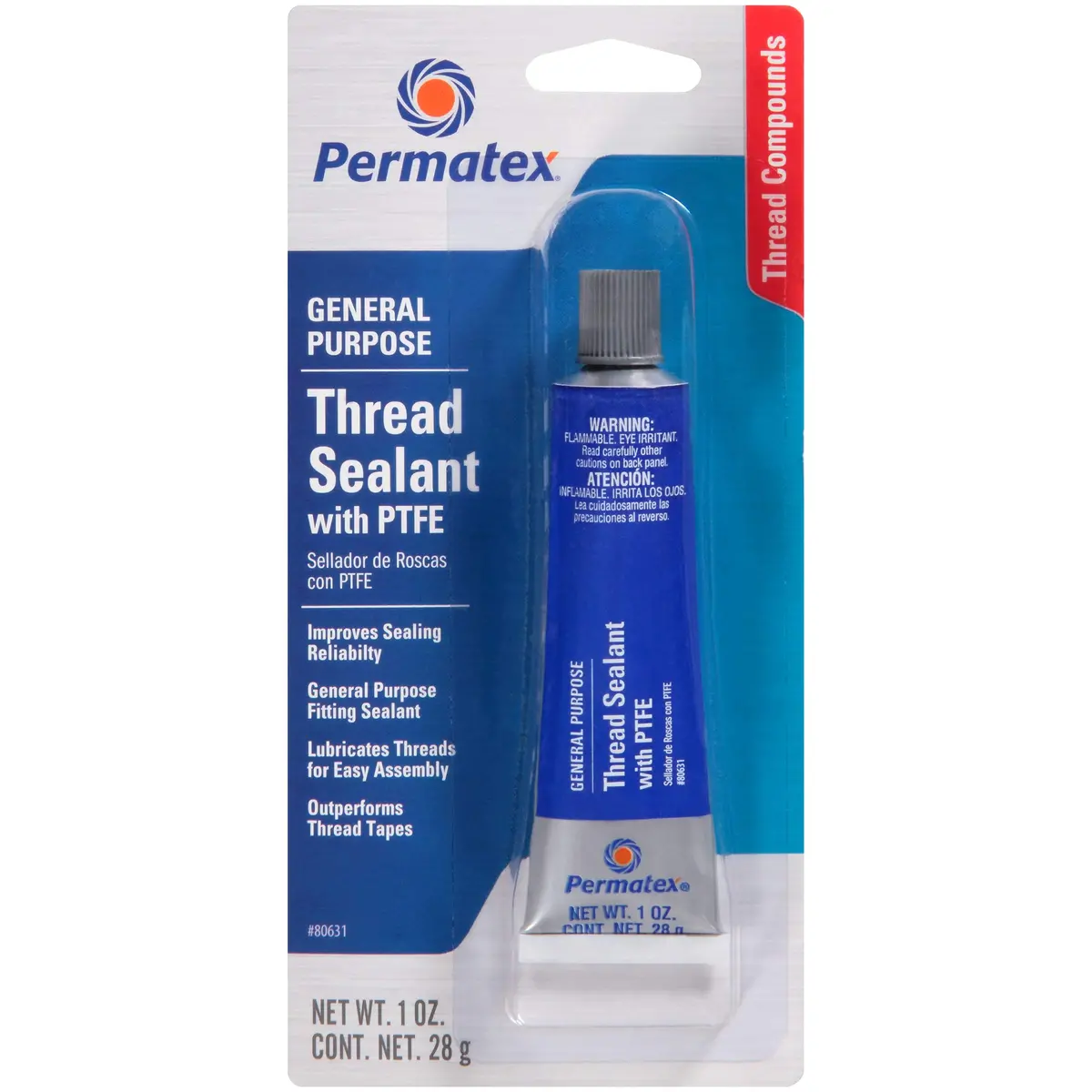 Permatex 80631 Thread Sealant W/Ptfe 2
