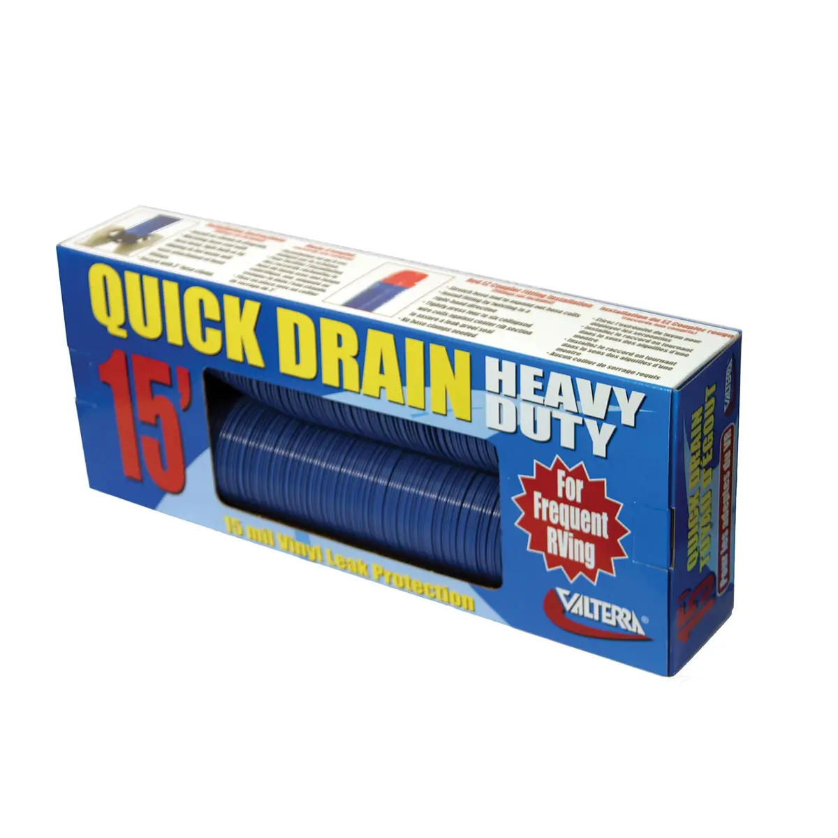 Valterra D04-0057 Quick Drain 3" X 15' Rv 15 Mil Sewer Hose 2