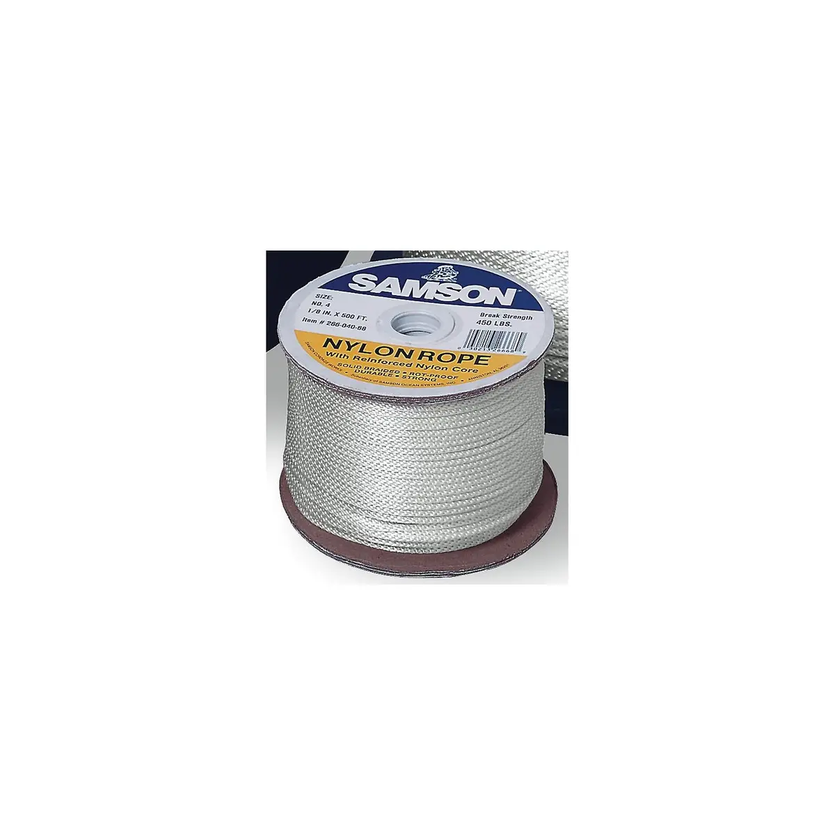 Samson Rope 019 012 005 030 Solid Braid Nylon 3/16 X 500' 1