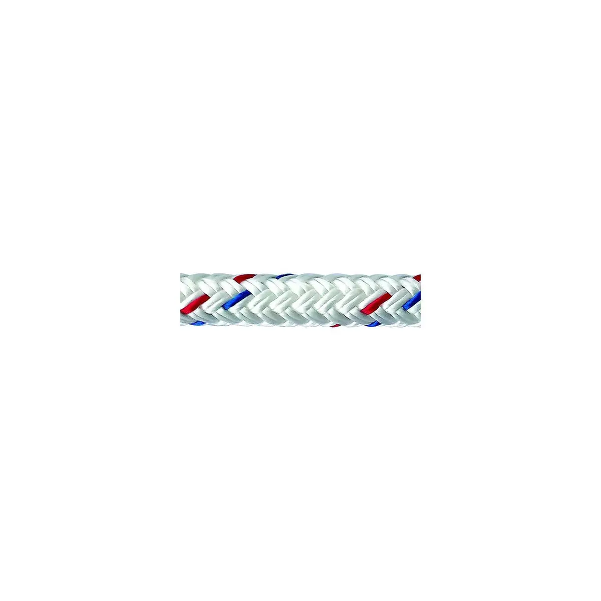 Samson Rope 6.05024E+11 Samson Rope 605024010083 Samson 605024010083, Harbormaster Anchor Line, 3/8" X 100', White W/Red & Blue Tracer 1