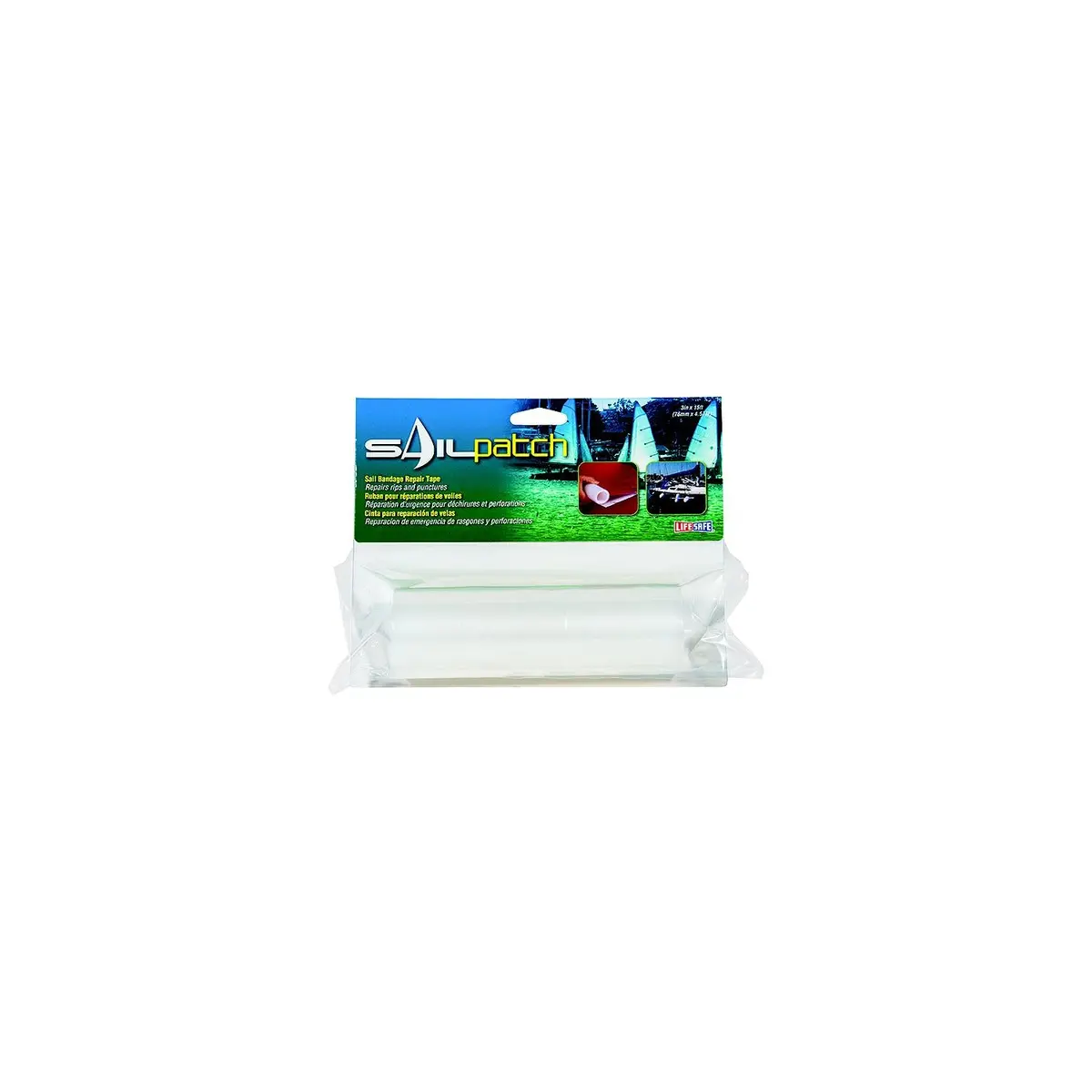 Lifesafe Re1175 Super Clear Uv Stablized Ultra Strong Sail Patch Repair Tape 6", X 10' 1