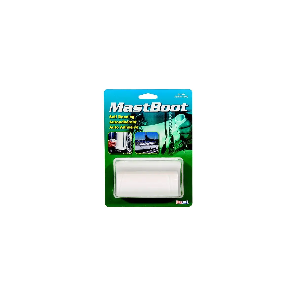 Lifesafe Re3940 Mastboot Tape, 4" X 40", White 1