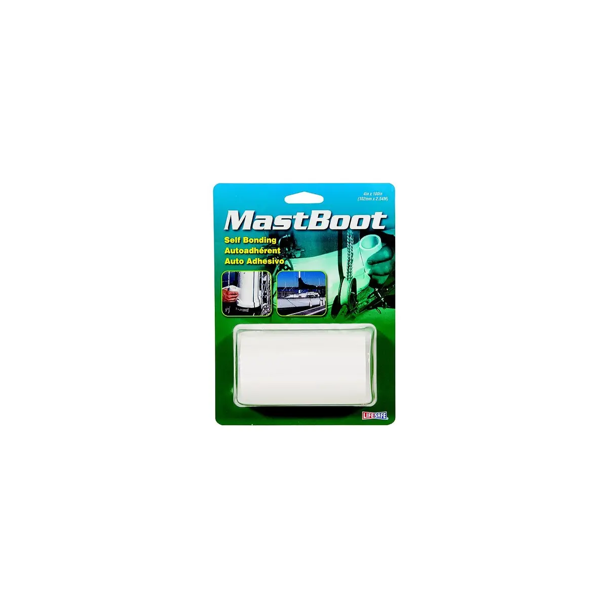 Lifesafe Re3941 Mastboot Tape, 4" X 100", White 2