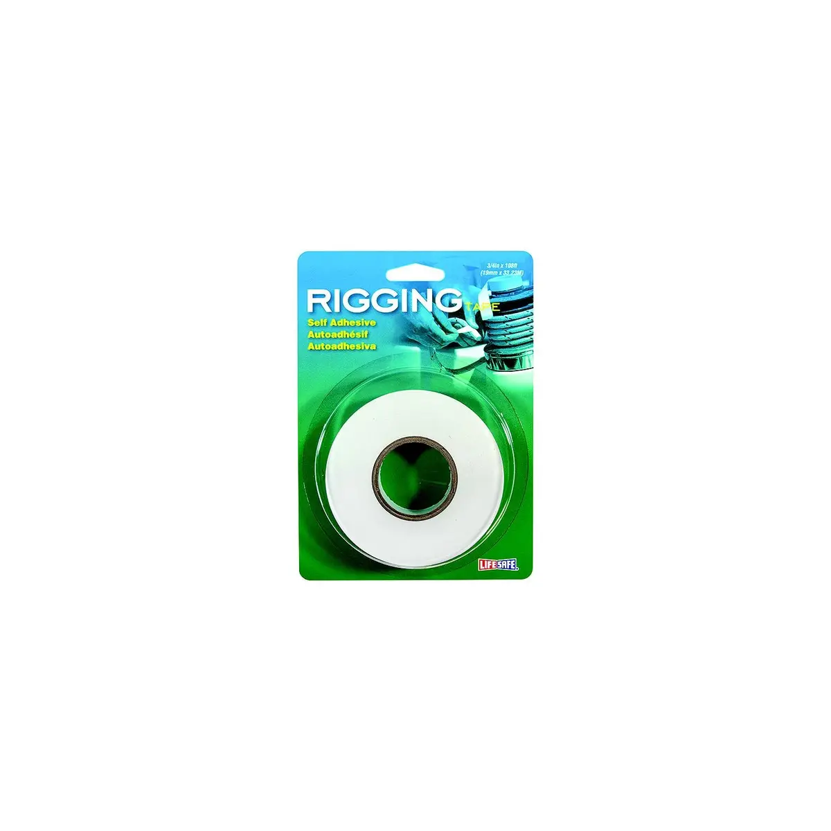 Lifesafe Re3947 Rigging Tape With Adhesive 3/4" X 108' White 1