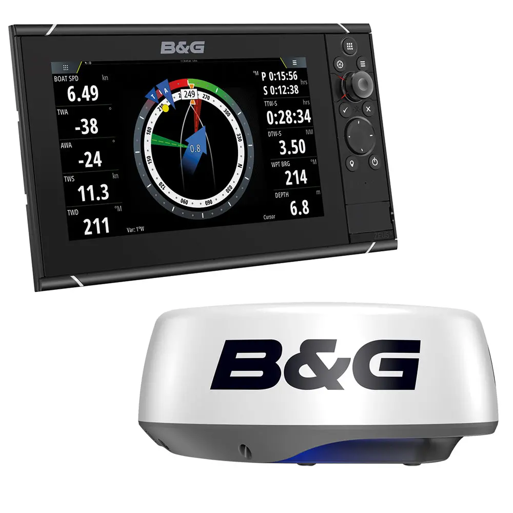 B&G Zeus3s 9 - 9" Mfd Bundle W/Halo20+ Radar 1