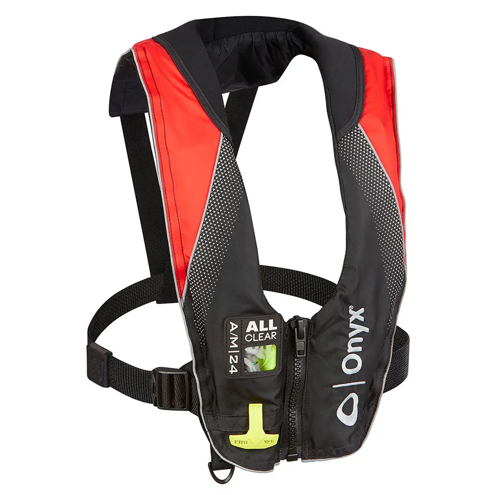 Kent 132200-100-004-20 Onyx A/M-24 All-Clear Auto/Manual Inflatable Life Jacket, Red 2