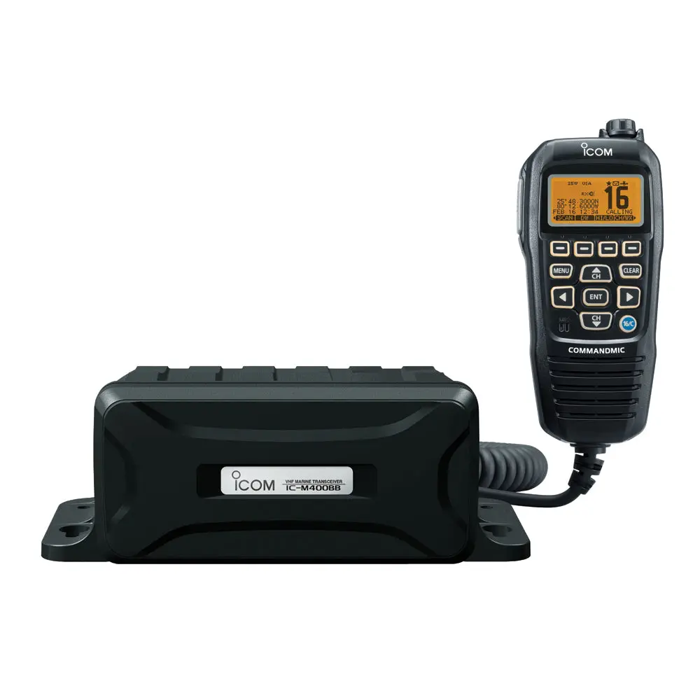 Icom M400bb 31 Vhf Marine Black Box Radio With Black Command Mic 1