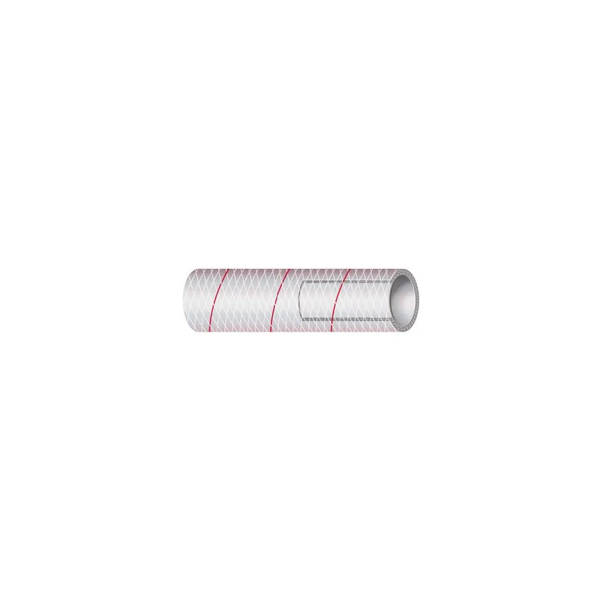 Shield 16-162-1186 Shields Marine Hose Clear Reinforced Series 162 Pvc Tubing W/, Red Tracer 1