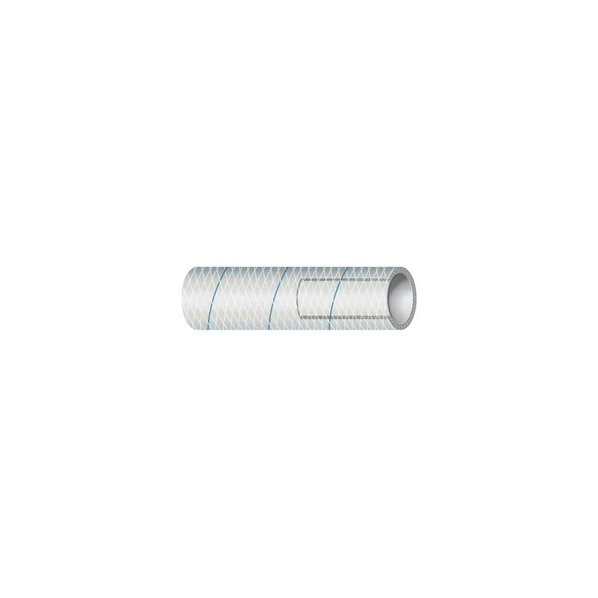 Shield 16-164-0125 Shields Marine Hose Clear Reinforced Series 164 Pvc Tubing W/, Blue Tracer 1