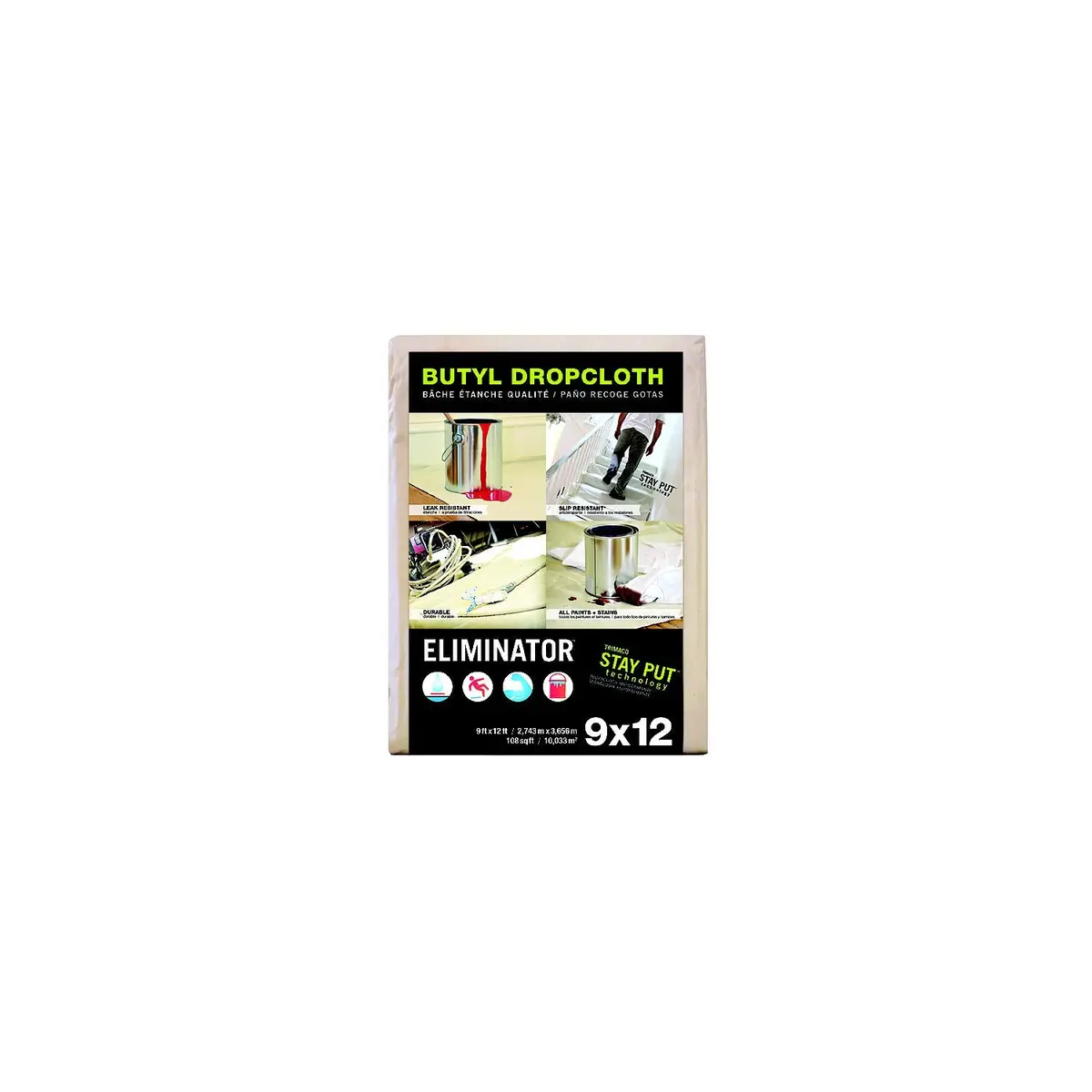 Trimaco 80328 Dropcloth, Butyl 4' X 15' 1