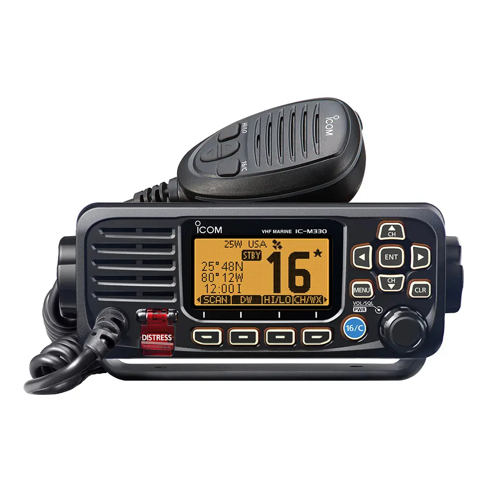 Icom M330 71 M330 Vhf Radio Compact W/Gps Black 1