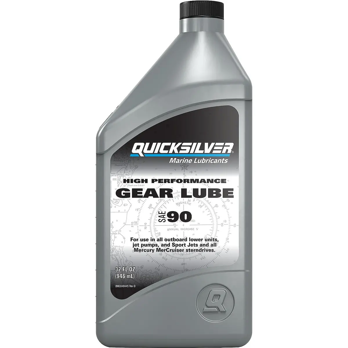 Mercury 92-8M0222065 Quicksilver High Performance Gear Lube Sae-90, 32 Oz. 1