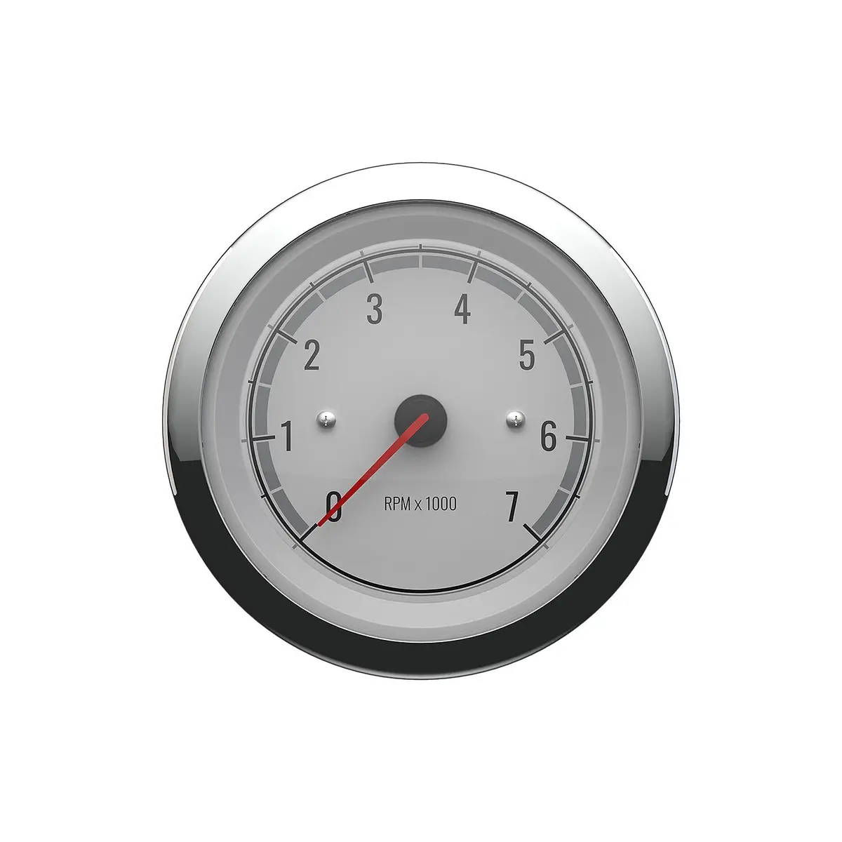 Mercury 79-8M6020074 Quicksilver Tachometer (7,000Rpm), White/Chrome 1