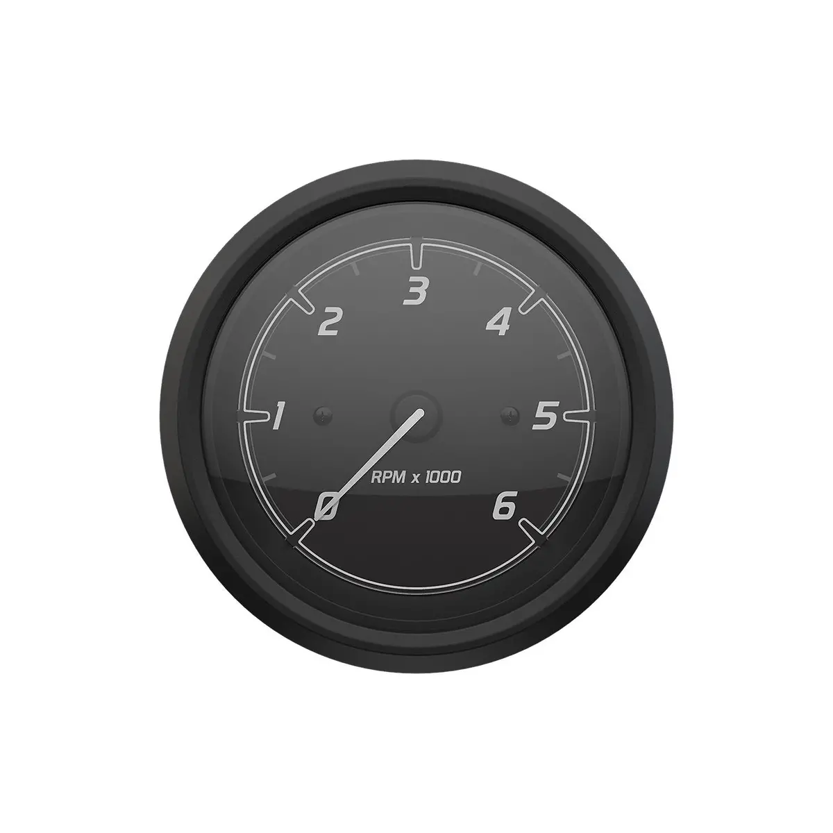 Mercury 79-8M6020097 Quicksilver Tachometer (6,000Rpm), Black/Matte Black 1