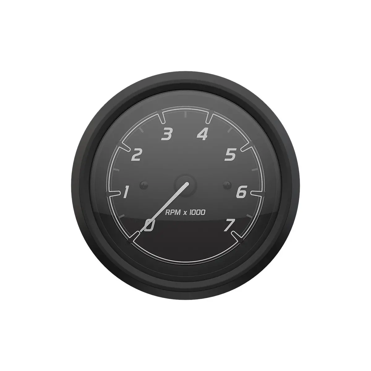 Mercury 79-8M6020098 Quicksilver Tachometer (7,000Rpm), Black/Matte Black 1