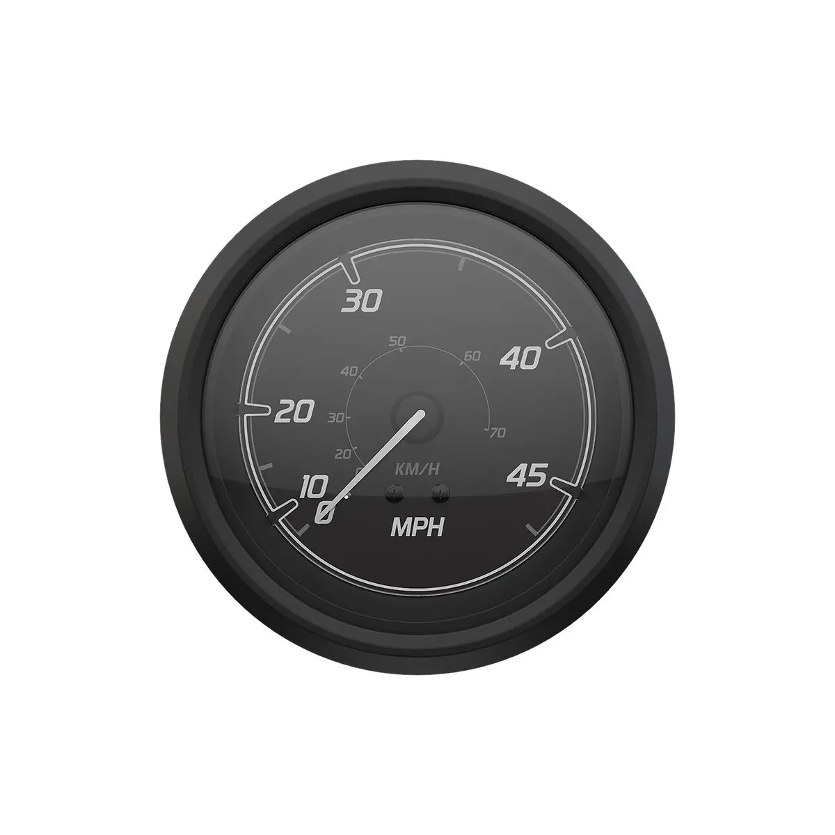 Mercury 79-8M6020099 Quicksilver Speedometer (45Mph), Black/Matte Black 1
