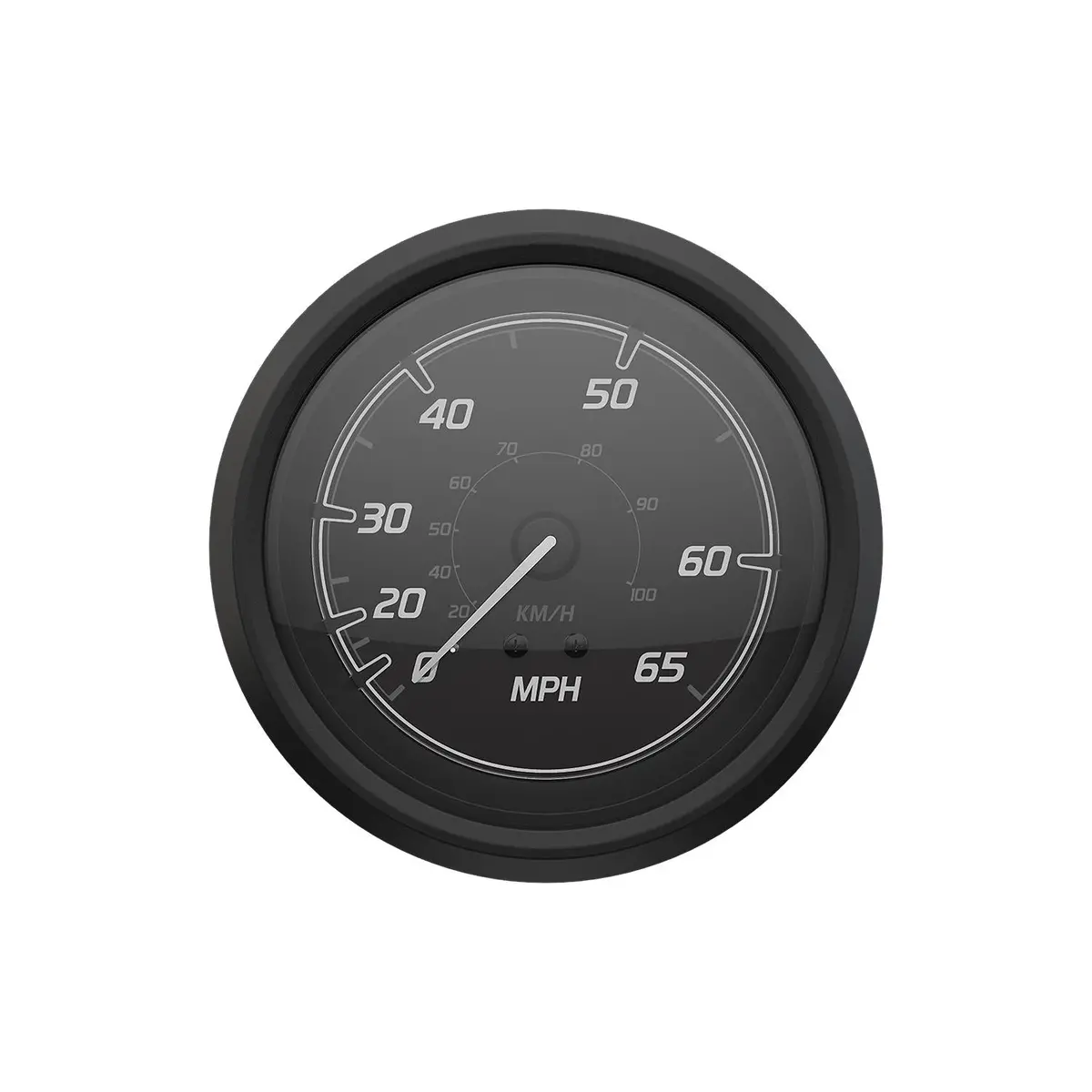 Mercury 79-8M6020100 Quicksilver Speedometer (65Mph), Black/Matte Black 1