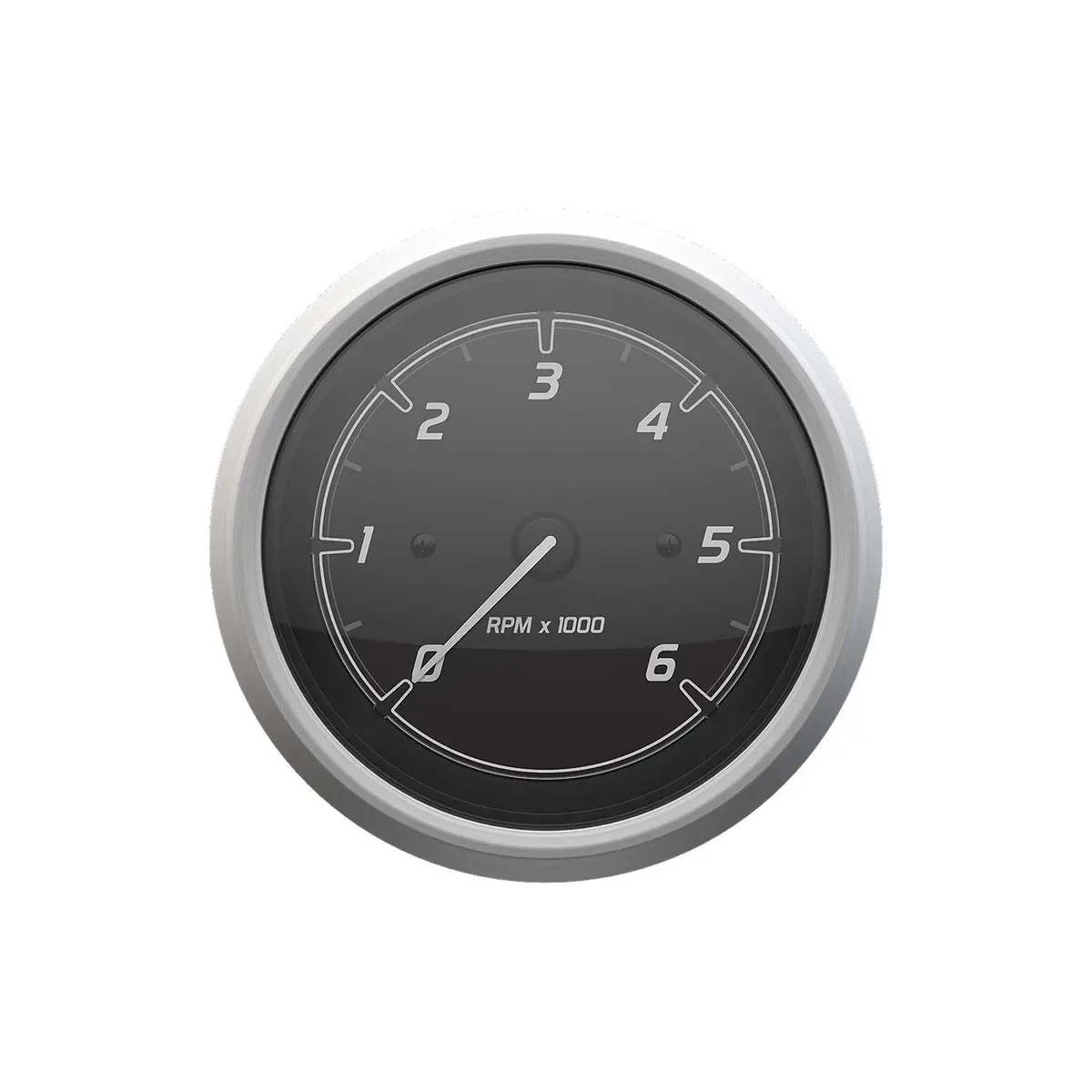 Mercury 79-8M6020109 Quicksilver Tachometer (6,000Rpm), Black/Brushed Stainless 1