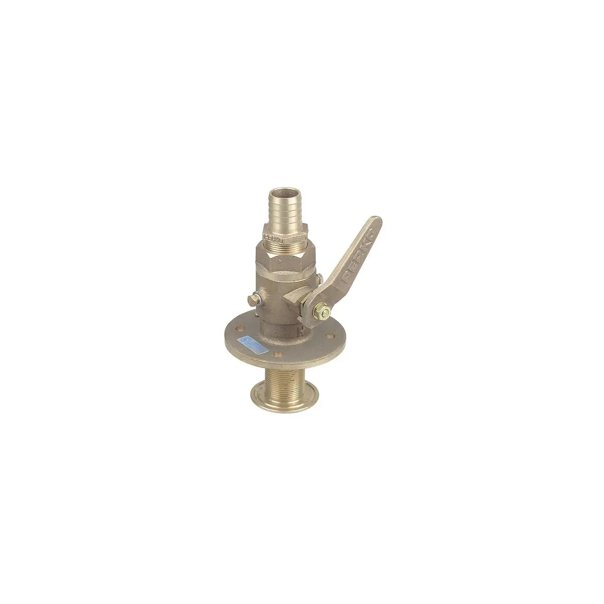 Perko 0835007Plb 1-1/4"Bronze Seacock W/Straight Tail Piece 1