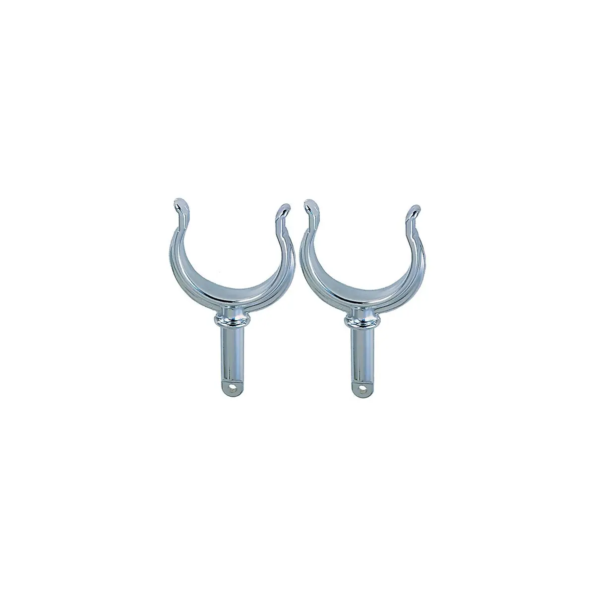 Perko 1262Dp0znc Ribbed Rowlock Horns, Zinc, Pair 1