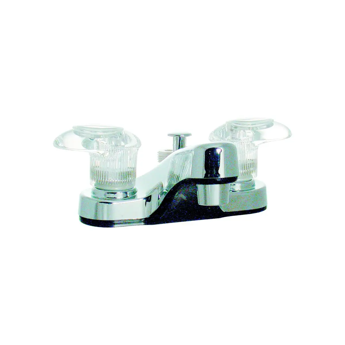 Valterra Pf222341 Catalina Faucet, Chrome Finish Rv Bathroom Lavatory Diverter, Two Clear Acrylic Levers 1