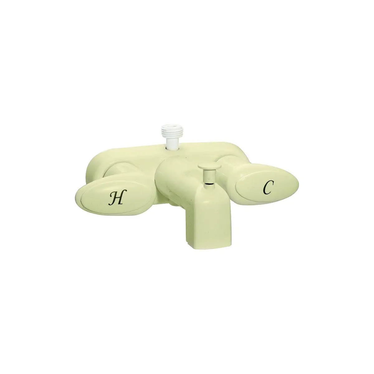Valterra Pf223161 Catalina Two Handle Rv Tub Diverter Faucet, Biscuit W/Biscuit Handles 1
