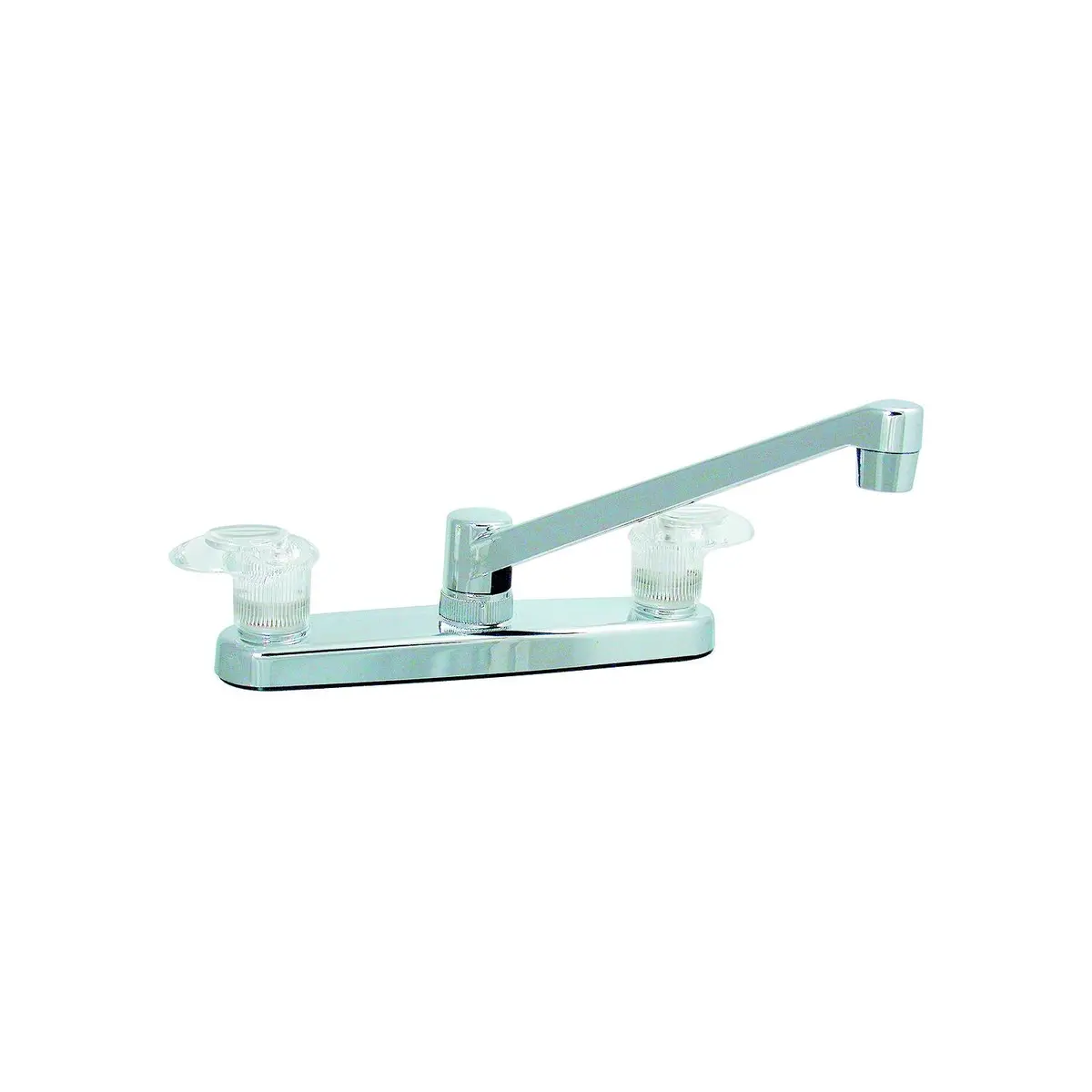 Valterra Pf221301 Catalina Chrome Finish Two Handle 8" Rv Kitchen Faucet W/, Clear Acrylic Knobs 1