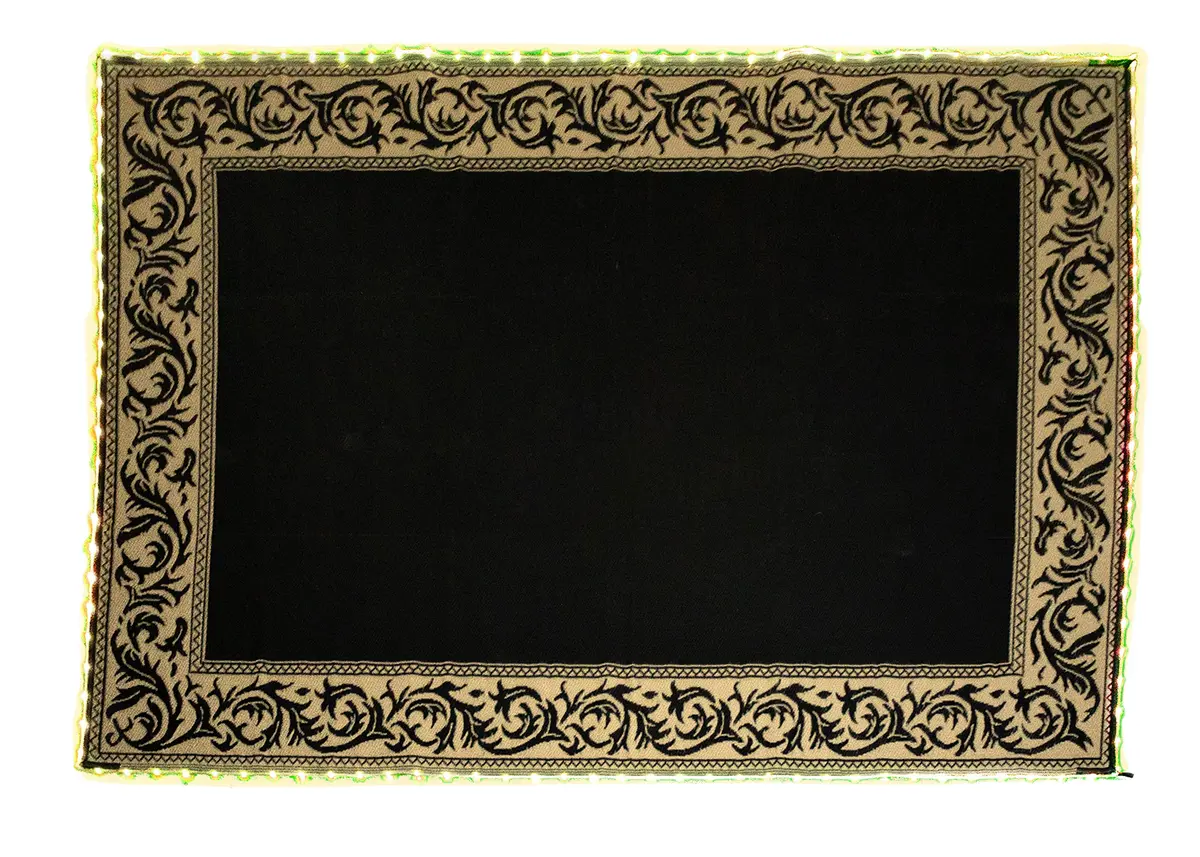 Ming's Mark Ra811wl Mings Mark Reversible Mat W/110V Led Lights, 8' X 11', Black/White 1