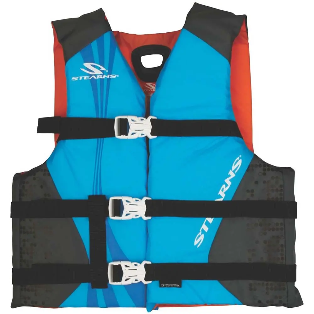Stearns 2000036885 Antimicrobial Nylon Vest Life Jacket 30-50Lbs Blue 1