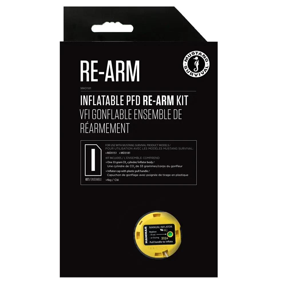 Mustang Survival Ma3181-0-0 Mustang Re-Arm Kit I 33G Hammar Manual 1
