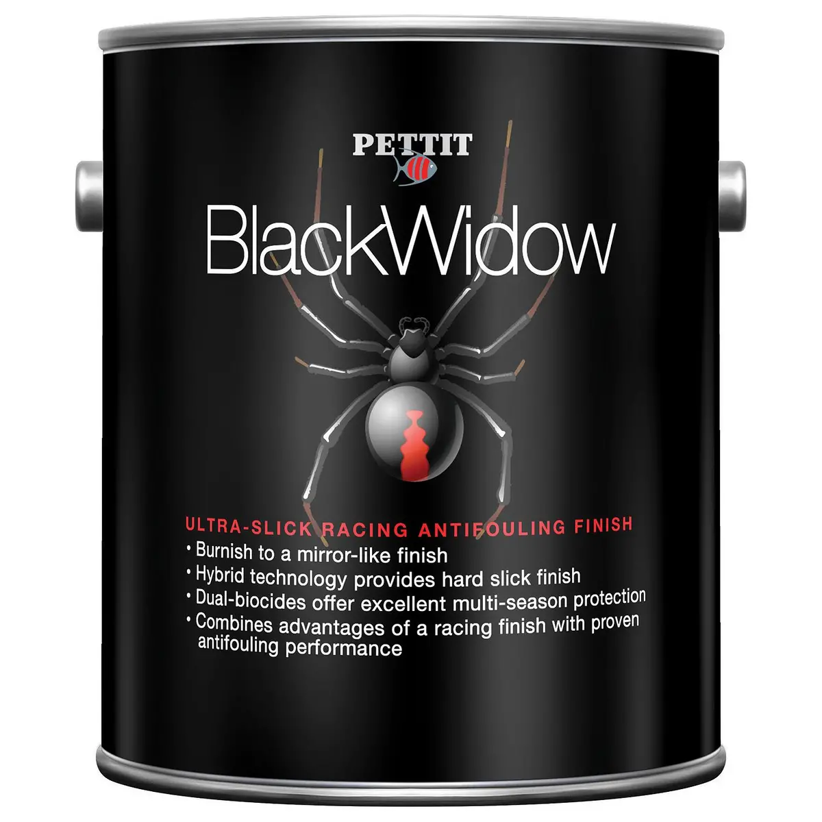 Pettit 1186906 Black Widow Racing Finish, Black Gal., 2/Case 1