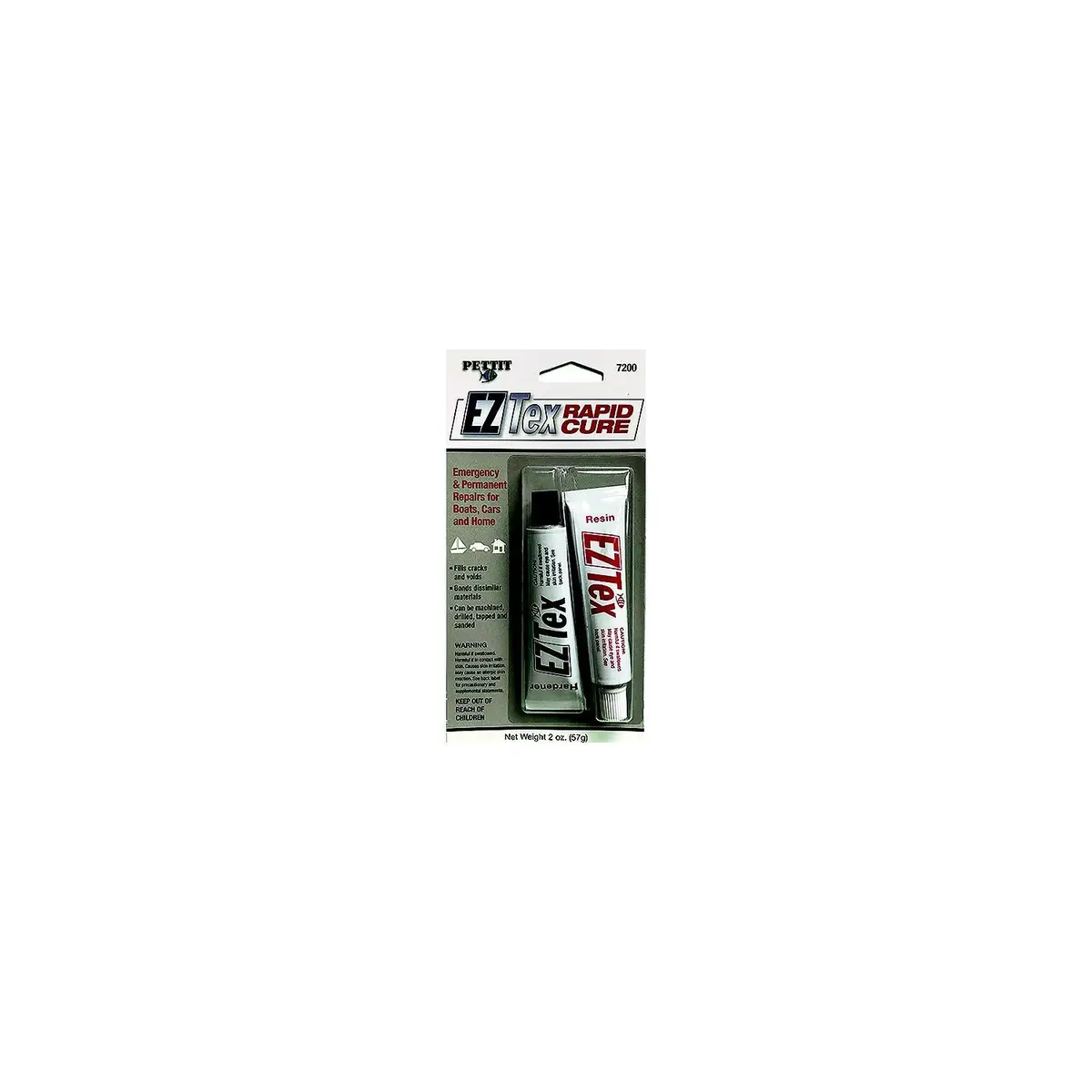 Pettit 41720026 Ez-Tex Rapid Cure Epoxy Repair Compound, 2 Oz. Kit 1