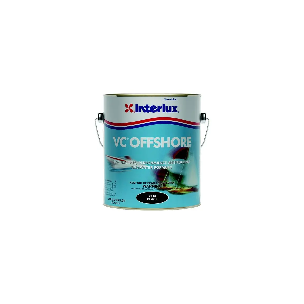 International Paint V117/1 Vc Offshore Bottom Paint, Red Gal. 1
