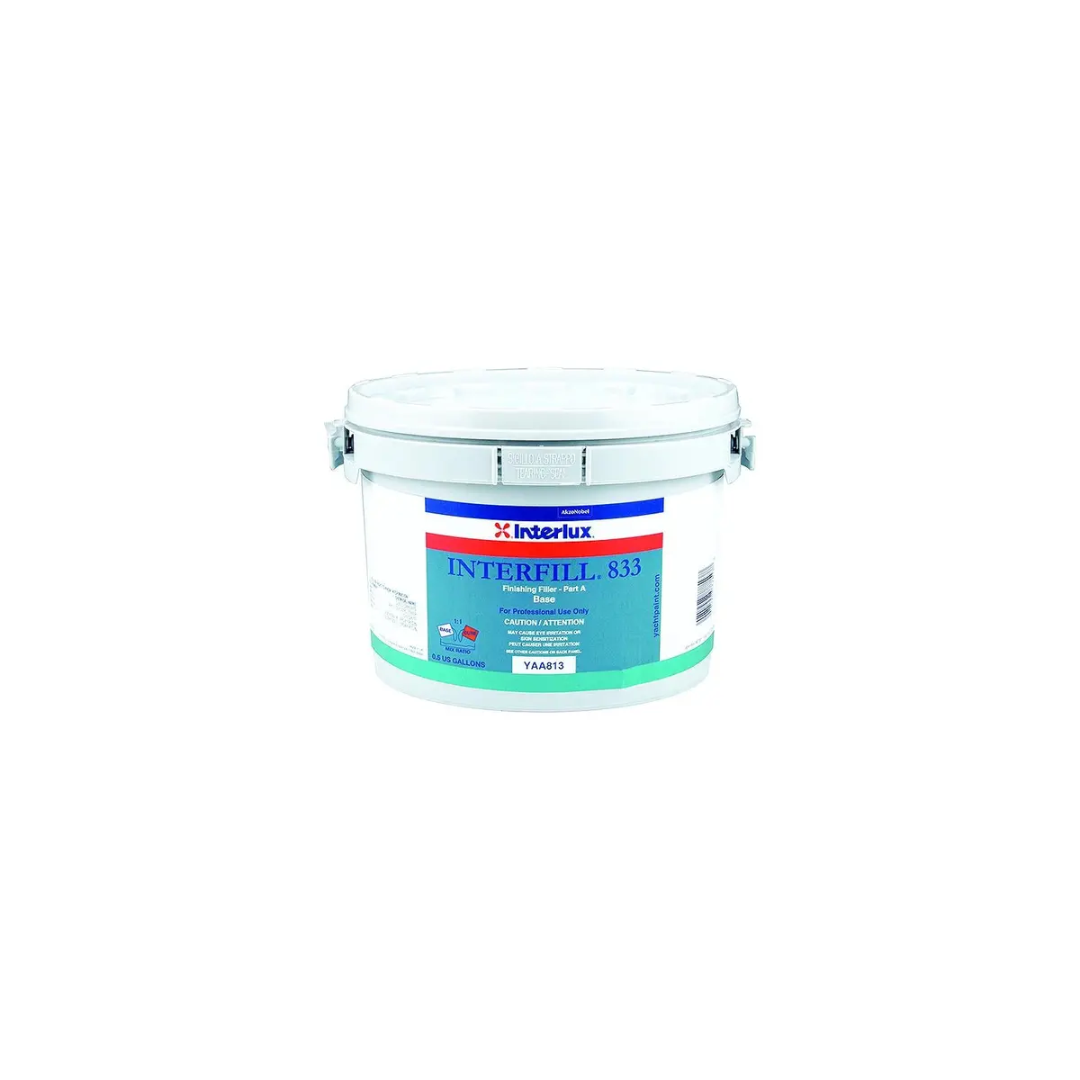 International Paint Yaa813/Hg Interfill 833 Fine Finishing Fairing Compount, Part A Base, 1/2 Gal. 1
