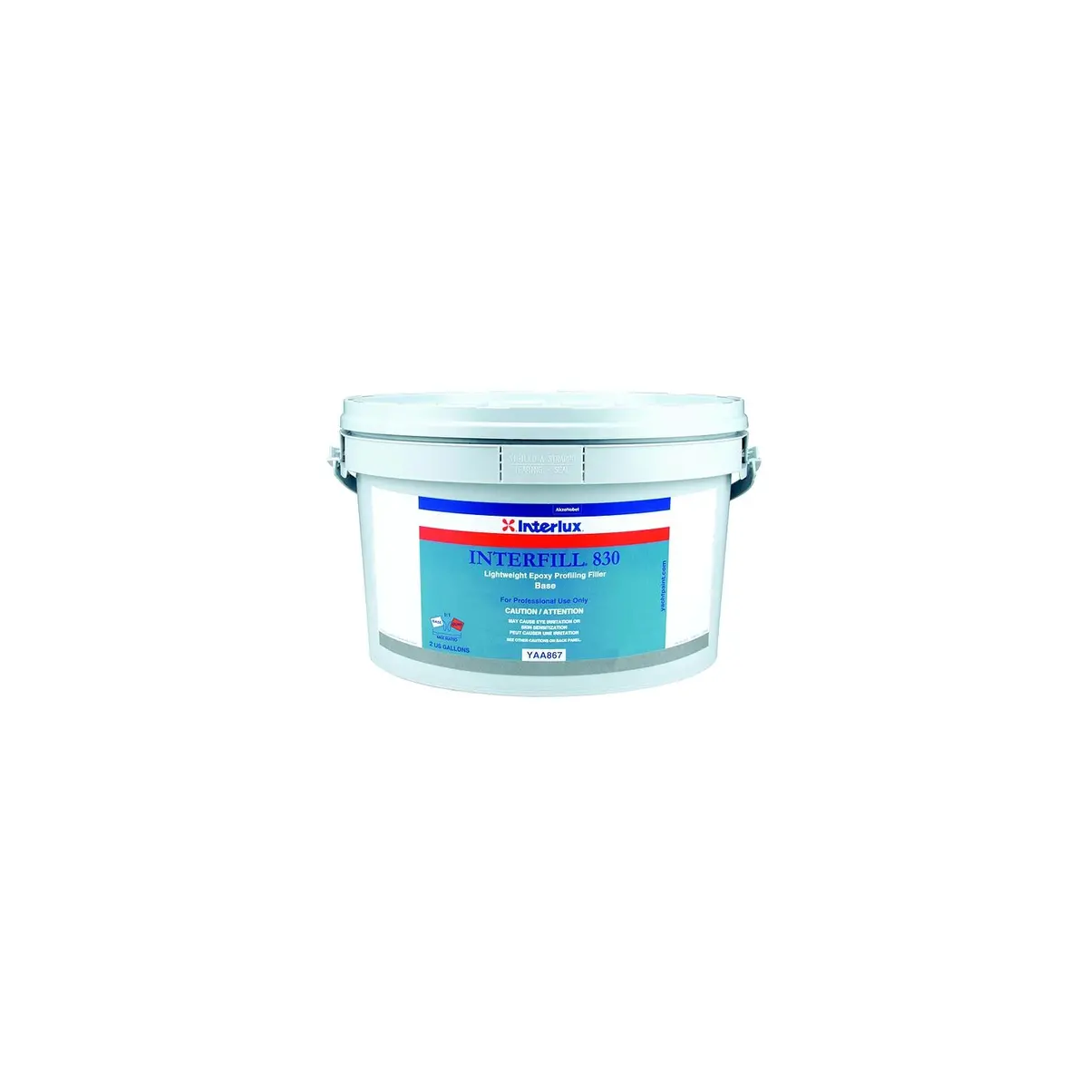 International Paint Yaa867/2 Interfill 830 Lightweight Epoxy Fairing Compound, Part A Base, Gal. 1
