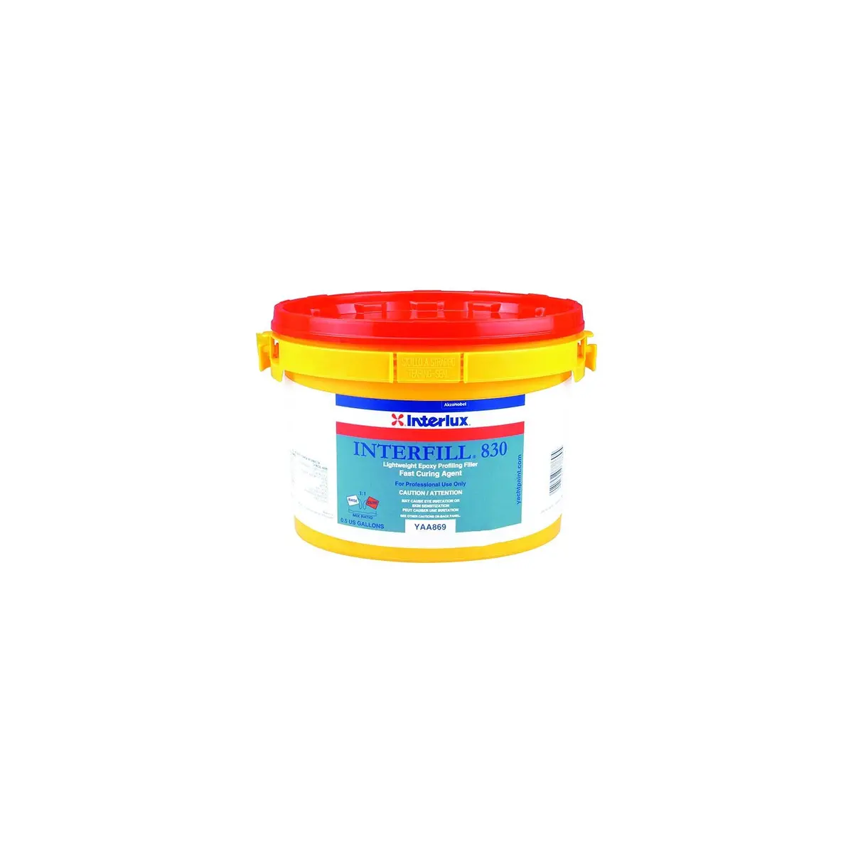 International Paint Yaa869/2 Interfill 830 Lightweight Epoxy Fairing Compound, Part B Fast Cure2 Gal. 1
