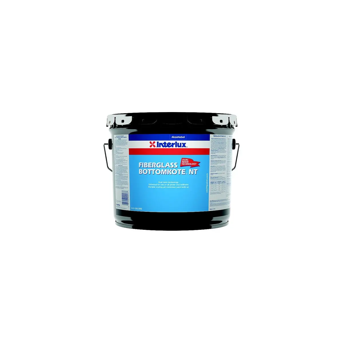 International Paint Ybb369/3 Fiberglass Bottomkote Nt Bottom Paint, Blue 3-Gal. Pail 1