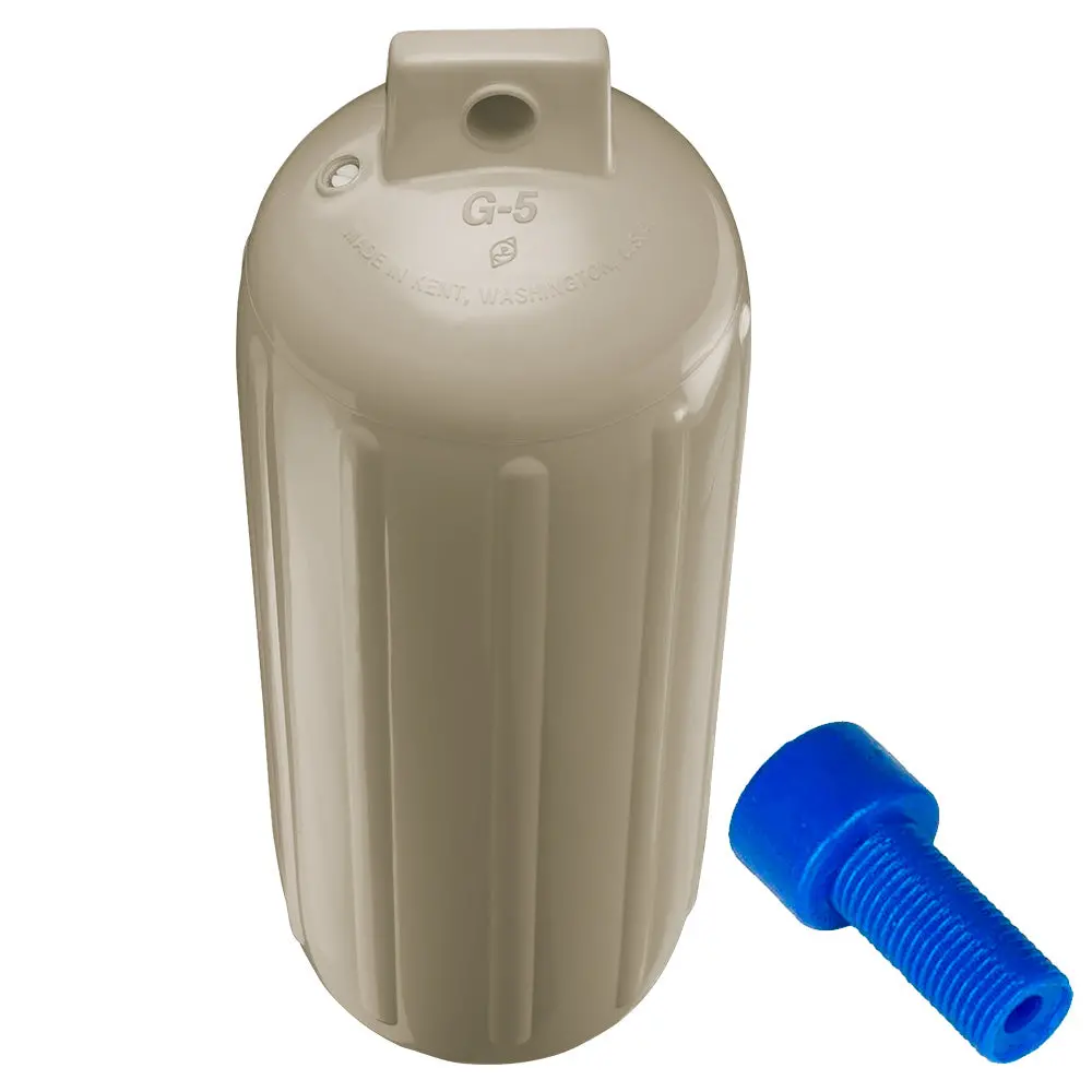 Polyform G-5 Sand W/Air Adapter G-5 Twin Eye Fender 8.8" X 26.8" 2